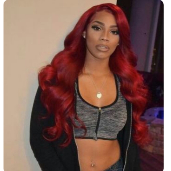 Dark Red Beauty Lace Front Wig